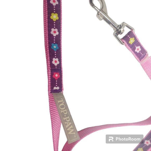 Top Paw Kitten  Leash Purple pink flowers - Picture 2 of 2